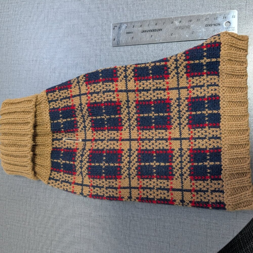Bailey & Bella Plaid/Tartan Knit Pet Sweater